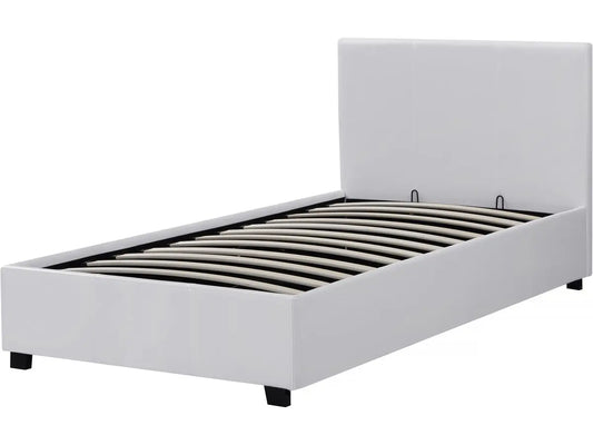 Cama en PVC "Carla" - 90 x 190 cm - Blanco